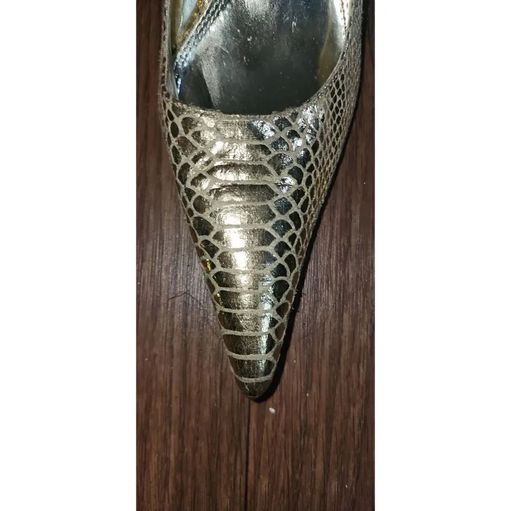 Metallic Gold Pumps  - Picture 2 of 6
